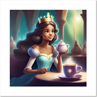 Princess and coffee kettle Posters and Art